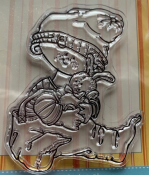 Clear Stamp Snoesjes, Knabe mit Häschen